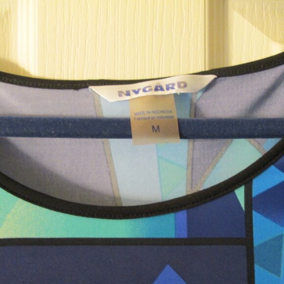 NYGARD GEOMETRIC TUNIC/SUPER MINI SIZE MEDIUM - Picture 3 of 3